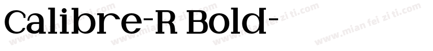 Calibre-R Bold字体转换